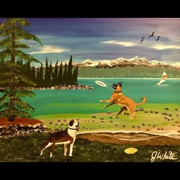 LILY and Lucy kicking it at Lake Tahoe CA - Picture 1 of 1